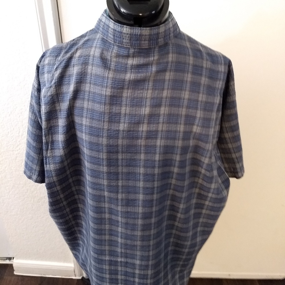Patagonia Mens Blue Shirt Plaid Short Sleeve - Picture 5 of 7